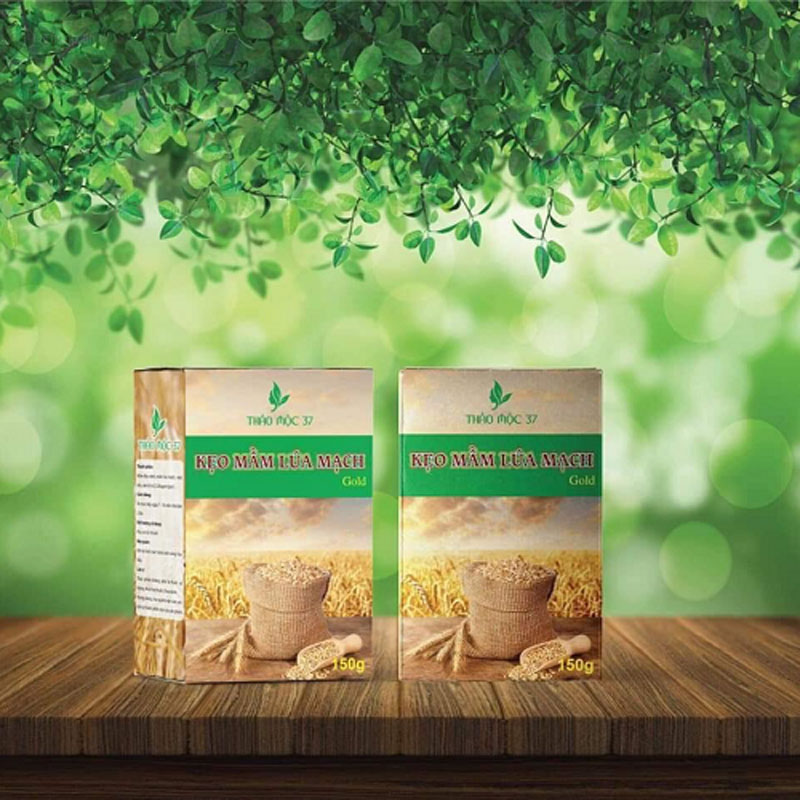 Kẹo Mầm Lúa Mạch Gold củaThảo mộc 37 có thành phần từ thiên nhiên tốt cho sức khoẻ của người dùng